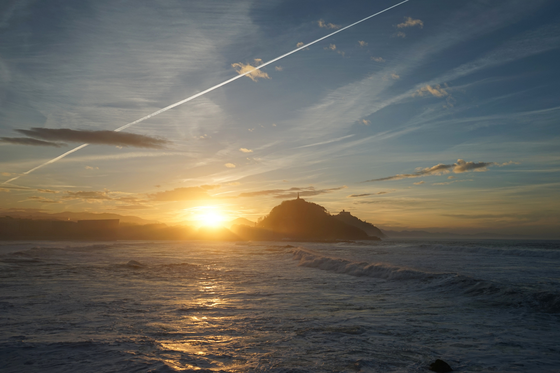 Atardecer en Donosti