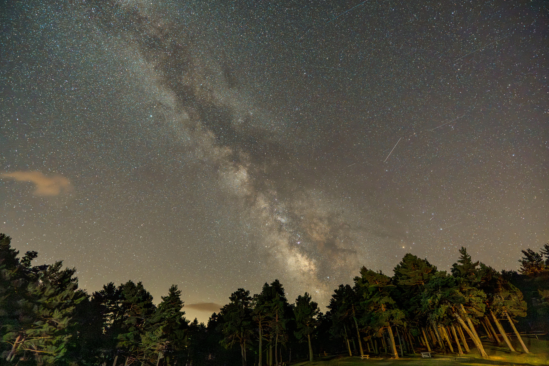 Vía Láctea desde Sant Joan de l’Erm
